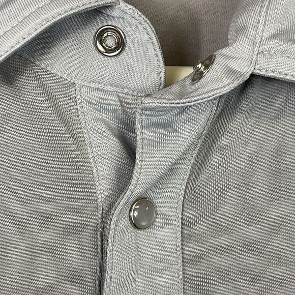 Travis Mathew Polo Shirt Mens Extra Large Gray Golfing Casual Preppy Adult - Picture 4 of 13